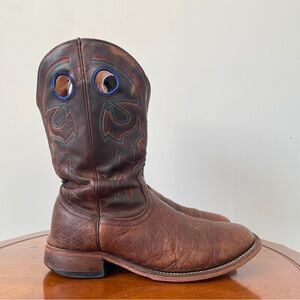 Boulet Men’s Western Square Toe Roper Cowboy Boot | US 8.5